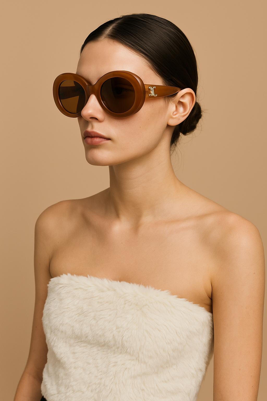 CROSS OVAL SUNGLASSES
