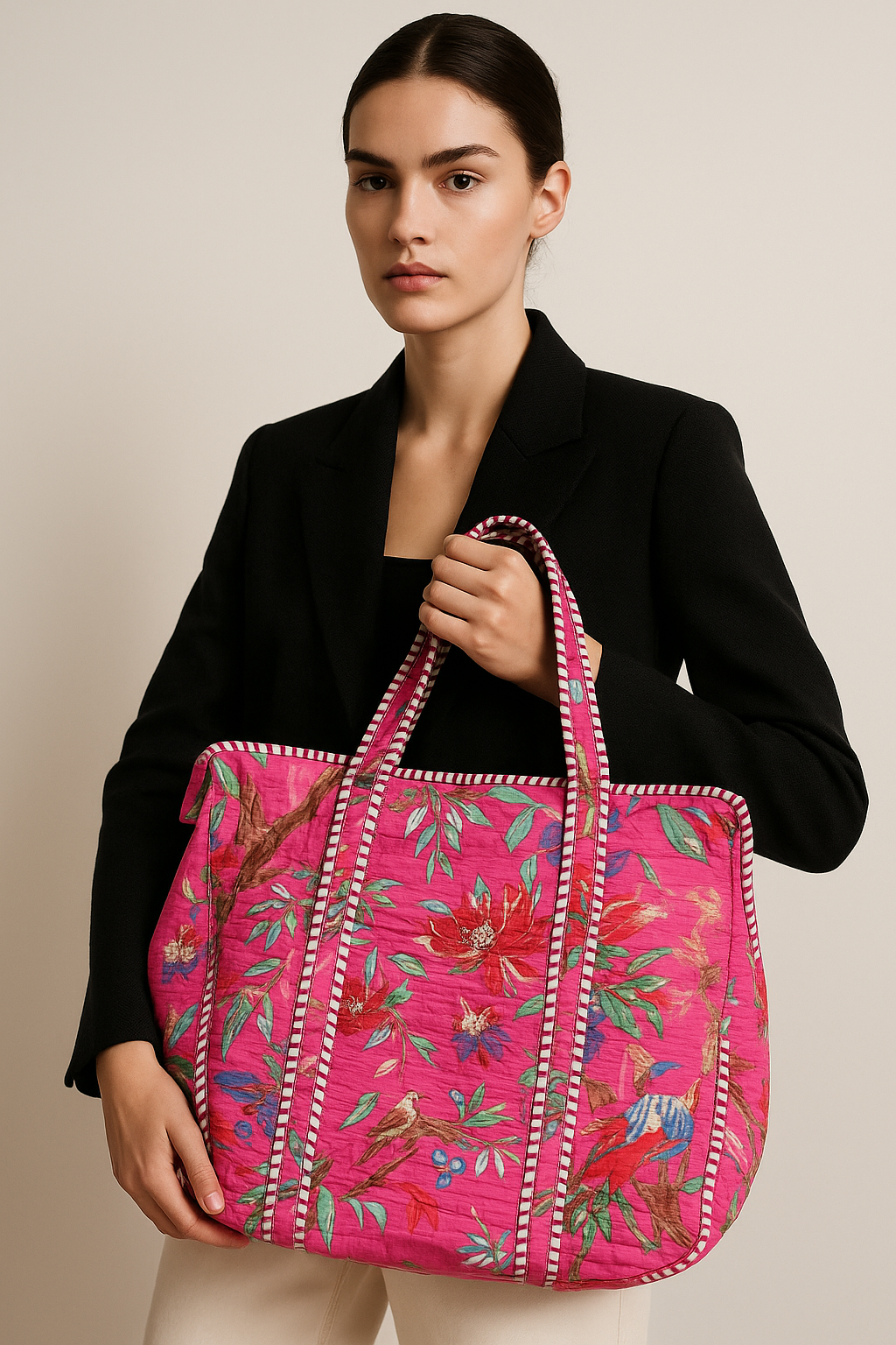 COTTON QUILTED TOTE BAGS