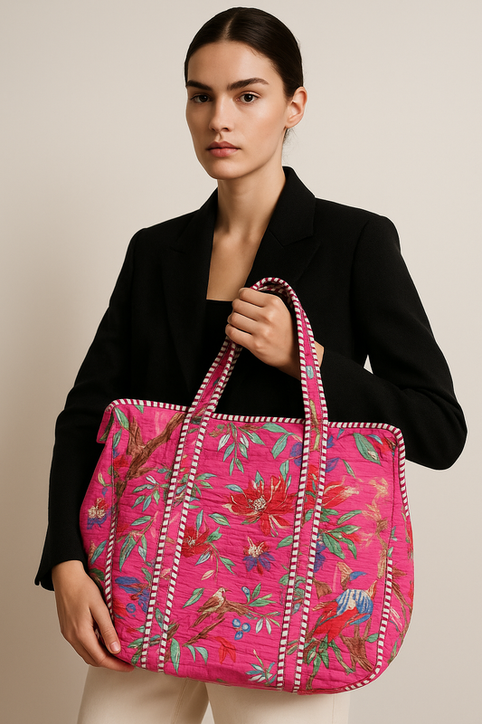 COTTON QUILTED TOTE BAGS