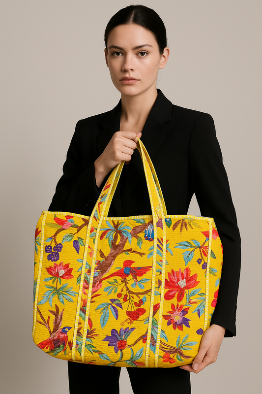 COTTON QUILTED TOTE BAGS
