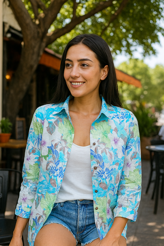 PREMIUM SUPER SOFT COTTON FLORAL SHIRT