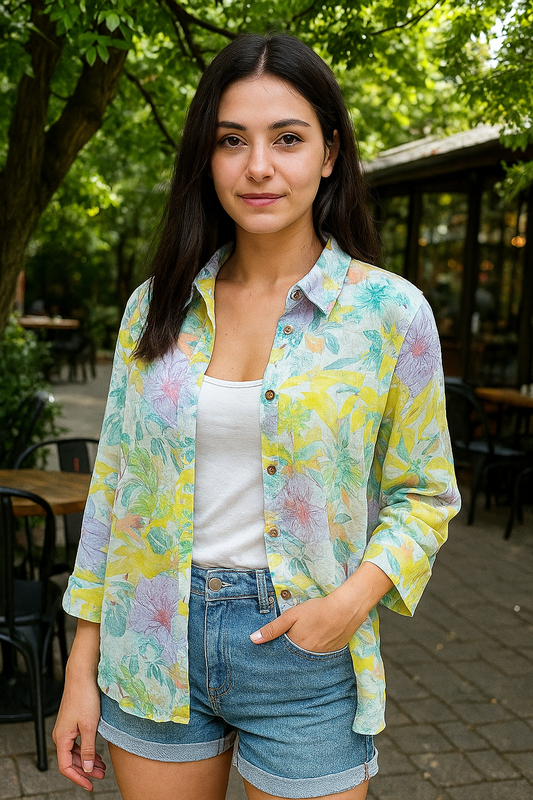 PREMIUM SUPER SOFT COTTON FLORAL SHIRT