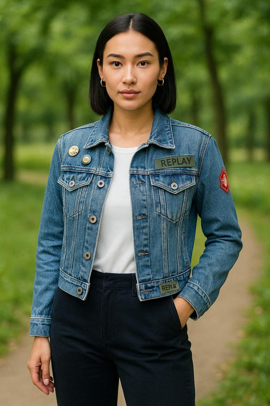 Distressed Denim Jacket (premium collection)
