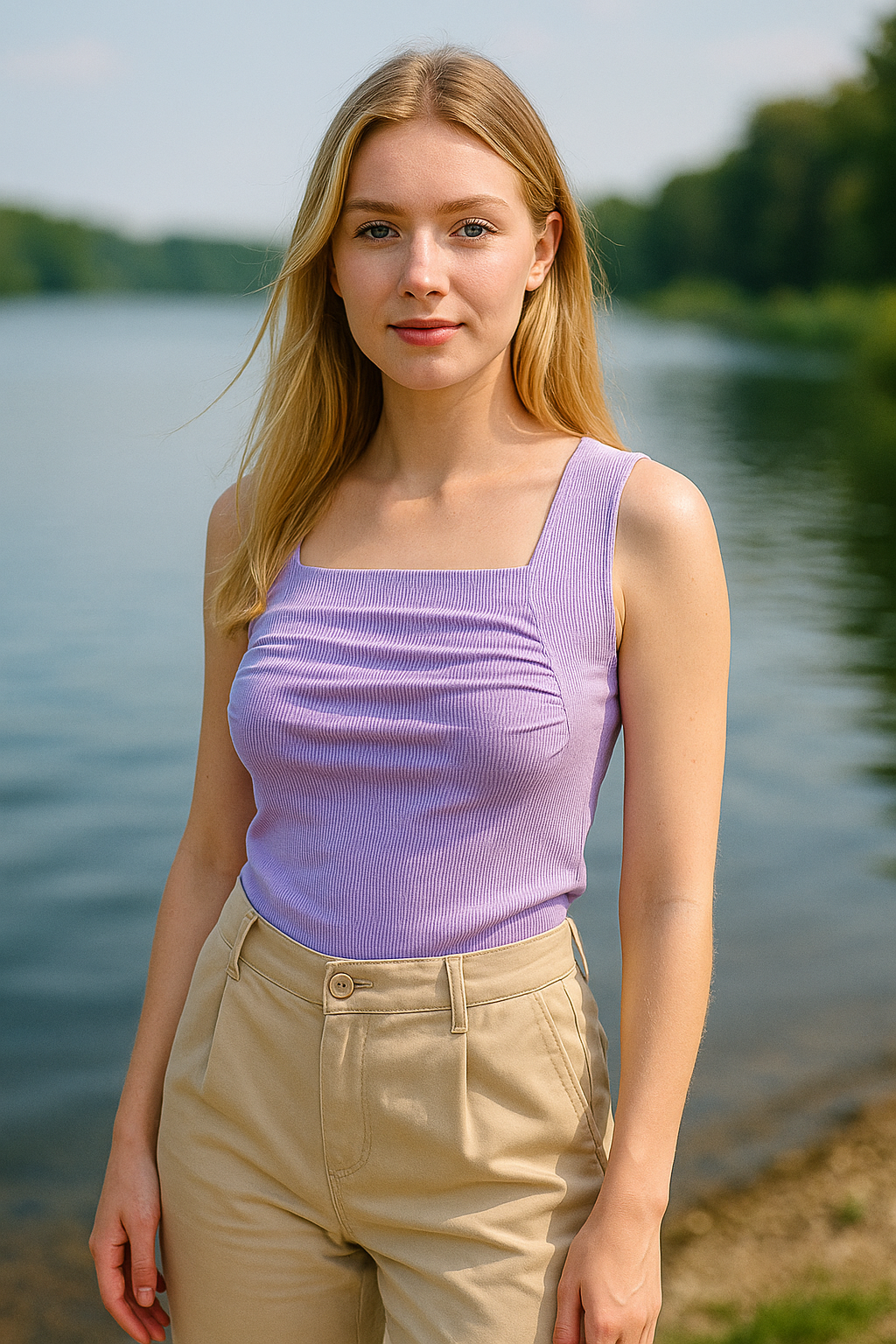 Ribbed Crop top with Draped Front